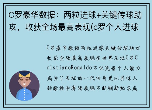 C罗豪华数据：两粒进球+关键传球助攻，收获全场最高表现(c罗个人进球)